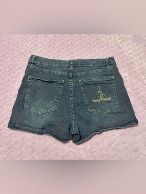 Baby Phat Vintage Blue Denim Shorts with Embroidered Logo